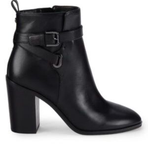 MICHAEL MICHAEL KORS Aldridge Black Leather Ankle Boot Sz 8M